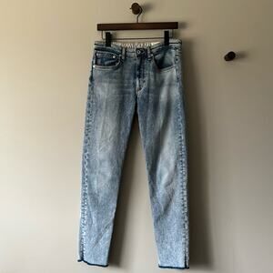 RAG & BONE DRE LOW-RISE SLIM BOYFRIEND JEANS SIZE 25, FITS LIKE SIZE 27